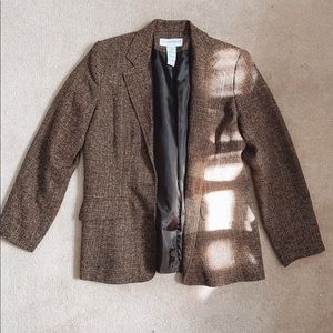 Brown tweed blazer